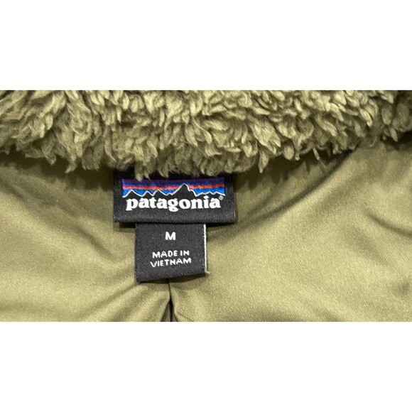 Patagonia Vest Womens Medium Green Fleece Los Gatos Full Zip Sherpa Outdoor - Picture 2 of 12